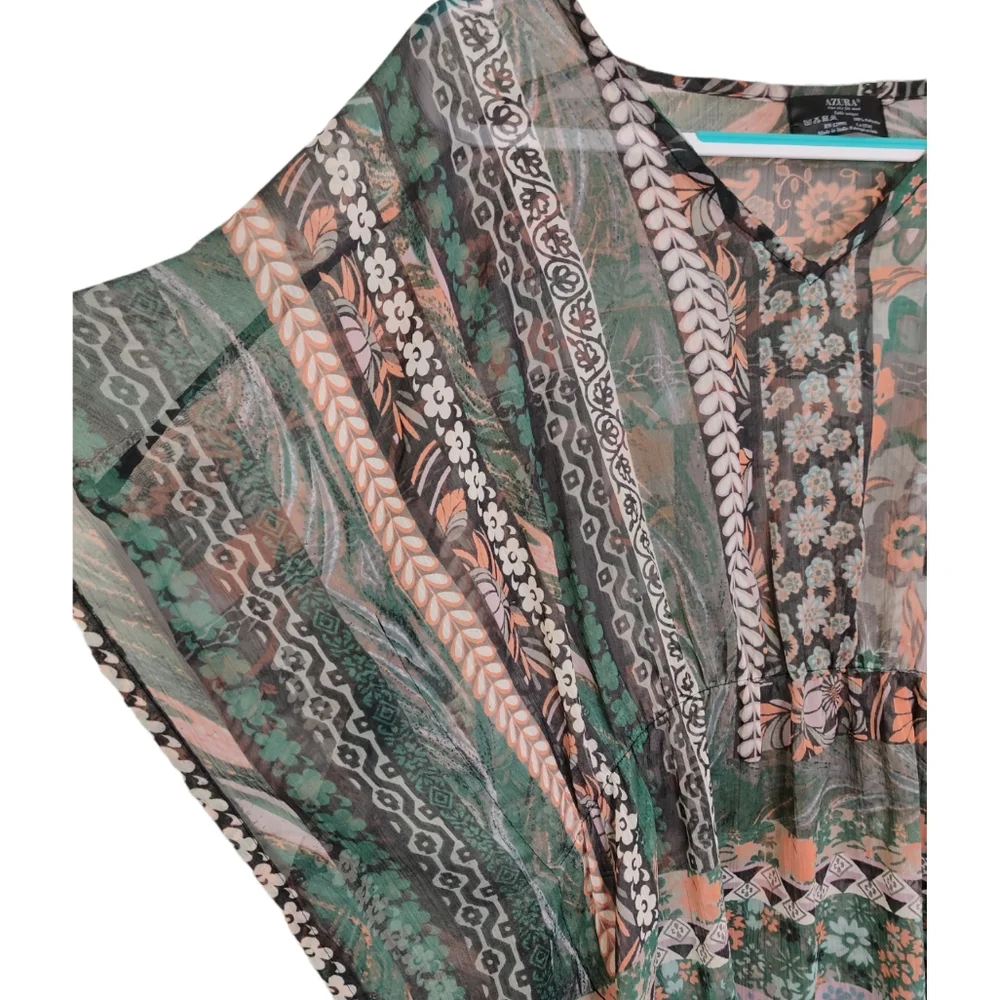 NORDSTROM Azura Sheer Split Sides Coverup EUC sz OSFM